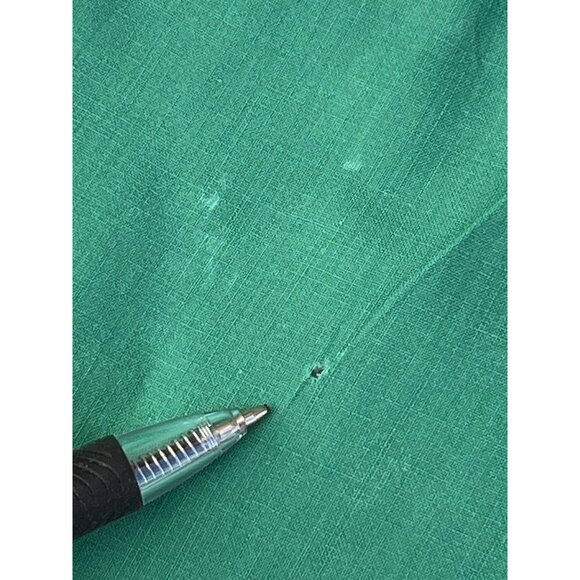 Vintage Apron With Scalloped Hem & Waistband Floral & Green 19" L Handmade - Picture 11 of 11